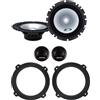 IPNOSIS Kit 4 casse Anteriori Da 16,5 Cm ALPINE Per Hyundai Tucson Dal 2015 In Poi Con 2 Supporti Anteriori