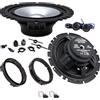EvoTuning Kit Casse Altoparlanti Alpine Sxe1750S per VW Golf IV dal 1997 al 2004 Anteriori o Posteriori, Set 2 Woofer 165 mm +2 Tweeter +2 Anelli e Cavi Adattatori (no plug and play)