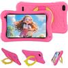 DigiLand 7 Pollici Tablet per Bambini, Android 15 con Custodia Protettiva, 4+32 GB, Schermo IPS 1024*600, Fotocamera 2MP+5MP, Batteria 3000 mAh, Tablet educativo con Controllo Parentale e iWawa(Rosa)