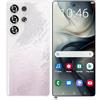 COTSRGT Smartphone S26 Ultra 5G/4G Android 14 Sbloccato, 16GB RAM 1TB ROM, Schermo HD Da 7,3'', 72MP 108MP, Telefono Cellulare Dual SIM 0, Telefoni Cellulari Con Penna Integrata,Pink-7.3 Inch