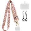 CHAOTEMAI Cinturino Regolabile 38-64 cm Catena per Cellulare Cinturino Universale Porta Cellulare da Collo per Appendere Tracolla Regolabile Cordino per Telefono Cordino da Polso Portachiavi(Rosa)