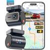 KAWA 4K Mini Dash Cam anteriore, controllo vocale, schermo stealth, fotocamera auto 2K HDR NightEagle Engine, Wi-Fi 6 e GPS integrati, modalità parcheggio in buffer 24/7, supporto 256GB Max
