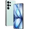 COTSRGT Smartphone S24 Ultra, 16 GB E 1 TB, Batteria Da 8000 MAh, Android 14, Fotocamera Da 72 MP 108 MP, Telefono Cellulare Da Esterno Sbloccato Da 7,3 Pollici, Slot Per 3 Schede 5G NFC,Cyan-7.3 Inch