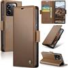 Rerzoiro Cover per Xiaomi Redmi Note 13 Pro 5G (Non per 4G)/Poco X6 5G Custodia Portafoglio[Blocco RFID]Pelle PU Wallet Case Flip Libro con Porta Flip Case per Redmi Note 13 Pro 5G/Poco X6 5G, Marrone