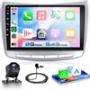 VECHTEL Autoradio 2G+64G Android 15 per Lancia Delta 2009-2019, 9'' IPS HD 1280*720P Schermo Tactile Stereo Auto co 5G Wi-Fi GPS Carplay Android Auto senza Fili USB Bluetooth 5.0 EQ FM RDS Retrocamera