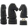 OneSquareCore 4GB Chess Knight Shape USB Flash Drive U Disco USB 2.0 Dati USB Flash Disk Memory Stick Pen Drive Dispositivo di archiviazione Unità USB Storage esterno Disco Flash (Nero)
