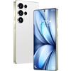 COTSRGT Smartphone S26 Ultra, 16 GB 1 TB, Batteria Da 8000 MAh, Android 14, Fotocamera Impermeabile Da 72 MP 108 MP, Telefono Cellulare Da Esterno Sbloccato Da 7,3 Pollici, Slot Per 3 Schede 5G NFC,White-