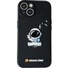 Yonds Queen Custodia carina per iPhone 13 mini, motivo astronauta spazio pianeta luna design elegante e morbido in TPU antiurto e antiscivolo Custodia (iPhone 13 mini, musica)