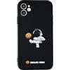 Yonds Queen Custodia carina per iPhone 12 mini, motivo astronauta spazio pianeta luna design elegante e morbido in TPU antiurto e antiscivolo Custodia (iPhone 12 mini, pianeta)