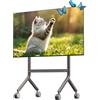 NB Ergonomic Supporto TV su Rotelle per Schermi Fino a 90 Pollici - Carico massimo 68 kg, Altezza Regolabile | VESA 200x200 a 800x600 P100