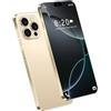 COTSRGT Smartphone I16 Pro Max 5G Android 14, Telefoni Cellulari Sbloccati, 16GB RAM, 1TB ROM, Schermo HD Da 7,3'', Fotocamera Da 72 MP 108 MP, Telefono Cellulare Dual SIM 0,Gold-7.3 Inch