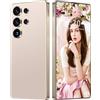 COTSRGT Smartphone S26 Ultra 5G/4G Android 14 Sbloccato, 16GB 1TB, Schermo HD Da 7,3'', Fotocamera Da 72MP 108MP, Telefono Cellulare Dual SIM 0, Telefoni Cellulari Con Penna Integrata,Desert Gold-7.3