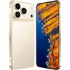 COTSRGT Telefono I17 Pro Max 5G, 16GB RAM, 1TB ROM, Display AMOLED Da 7,3 1440×3120, Fotocamera Pro Da 108 MP 78 MP, Batteria Da 8000 MAh, Snapdragon 8 Gen4 10core, Android 15, Sbloccato,Gold-7.3 Inch