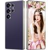 COTSRGT Smartphone S26 Ultra 5G/4G Android 14 Sbloccato, 16GB 1TB, Schermo HD Da 7,3'', Fotocamera Da 72MP 108MP, Telefono Cellulare Dual SIM 0, Telefoni Cellulari Con Penna Integrata,Purple-7.3 Inch