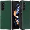 COQUE Custodia Galaxy Z Fold 6 5G,Lychee Fine Leather Pattern Slim Shell PC Stile All-inclusive, Cover Pieghevole per Cellulare 180˚ per Samsung Galaxy Z Fold 6 5G-Verde