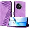 YIRRANZD Custodia per OnePlus 12 5G, Cover a Libro in Pelle PU con Slot Cart e Silicone TPU Bumper, Flip Caso Portafoglio Cover per OnePlus 12 5G (Viola)