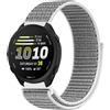 GIOPUEY Nylon Cinturini Compatibile con Garmin Forerunner 170 Music, Traspirante Sport Loop Cinturino in Morbido Nylon Intrecciato, Donne Uomo - Grey
