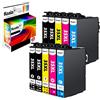 Koala Cartuccia d'inchiostro Compatibili per 35 XL 35XL Multipack per WorkForce Pro WF-4740DTWF WF-4730DTWF WF-4725DWF WF-4720DWF Stampante (4 Nero, 2 Ciano, 2 Magenta, 2 Giallo)