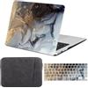 FFBOFFC Custodia Compatibile per MacBook Neo da 13 pollici Modello 2026 (A3404) con chip A18 Pro, Plastica Rigida Protettiva Cover & Tastiera Cover & Borsa, 1090 Marmo nero