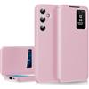 Nshkeji Cover per Samsung Galaxy S26 Plus Custodia a Libro Portafoglio Pelle Flip Carta Fessura Con Finestra di Visione Notifiche e Porta Carte Cover Antiurto Custodia per Samsung S26 Plus 5G Case