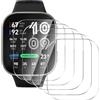 Natbok 5 Pezzi Vetro Temperato per Amazfit Bip Max 50mm Pellicola Prottetiva,Anti Graffio,Durezza 9H,0,33mm Trasparente,Senza Bolle, Anti-Impronte Film per Amazfit Bip Max, Facile da Installare