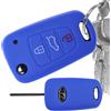 mt key Key Soft Case Cover protettiva per auto Hyundai i30 ix20 ix35 KIA Soul Sportage pieghevole chiave/colore: blu scuro