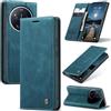 Azororo Cover per Xiaomi 17 Ultra 5G, Premium PU Pelle Custodia, Magnetica Carta Fessura Portafoglio Case, Flip Cavalletto Custodia per Xiaomi 17 Ultra - Blu verde