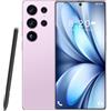COTSRGT Smartphone S25 Ultra Sbloccati, 16 GB 1 TB, Fotocamera AI Da 72 MP 108 MP, 8000 MAh, Doppia SIM, 5G/4G, Android 14, Wi-Fi/GPS, Riconoscimento Facciale E Impronta Digitale,Pink-7.3 Inch