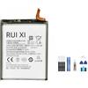 RUI XI Batteria compatibile per Samsung Galaxy S22 Ultra S22Ultra SM-S908 SM-S9080 EB-BS908ABY 5000mAh Batteria