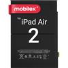 MOBILEX® Batteria A1547 per iPad Air 2 | 7340mAh - OEM | Ricambio interno | Adesivo preinstallato | Capacità originale