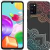HopMore Cover per Samsung Galaxy A41 Silicone TPU Nero Morbide Disegni Custodie Samsung A41 Bella Kawaii Custodia Antiurto Gomma Case Morbido Caso Gel AntiGraffio - Mandala