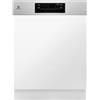 Electrolux Serie 600 E62IB200SX Lavastoviglie da Incasso a con Frontalino a Vista Inox 60 cm 14 Coperti Terzo Cesto Classe B AirDry