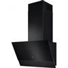 Electrolux Serie 700 LFV636K Cappa a Parete 60 cm Funzione Breeze Hob2Hood Estetica acciaio nero con pannello in vetro nero glossy