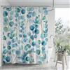 Generic Tenda Doccia 90 x 180 cm Blu Foglie Tende da Bagno in Tessuto Poliestere, Impermeabile e Lavabile in Lavatrice con Orlo Appesantito, Tenda per Vasca e Box Cabina Idrorepellente con Ganci, Q-o907