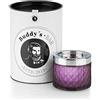 Buddy´s Bar Buddy's Bar - Posacenere Antivento Romeo, posacenere di Alta qualità in Vetro con Chiusura a baionetta, Metallo Cromato Effetto Vetro Smerigliato, 9,5 cm x 9,5 cm x 8 cm Color Ciliegia Opaco