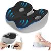Mapille Cuscino per Seduta Memory Foam, Cuscino per Sedile per Sedia da Ufficio, Cuscino Ergonomico per Sollievo del Coccige e Sciatica, Cuscino Ortopedico per Sedia, Cuscino da Seduta per Emorroidi (Nero)