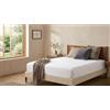 SpazioTessile Lenzuola Sotto con Angolo H 30 di Puro Raso Cotone o Federe (Bianco, 120x190 Piazza e Mezza)