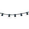 Velamp Cordoniera 10 portalampada E27. Catena luci da Giardino. per Interno ed Esterno. Lunghezza: 10m. Prolungabile, appendibile, Nero