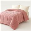 Corredocasa Piumone Invernale Lato Flanellato e Lato Agnellato Morbido e Caldo - Trapunta Letto Matrimoniale o Singolo - Piumino Lavabile - Morbidezza e Comfort per l'Inverno (Rosa, 250x260)