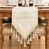 TOPLUXE Runner da Tavola in Tessuto Damascato, Decorazione per Tavolo da Pranzo/ Cucina/ Ristorante/ Banchetto/ Festa (33x180cm, Oro Chiaro)