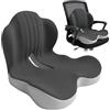 Peelanmall Cuscino ortopedico per sedile con supporto lombare, cuscino per sedile in memory foam, cuscino in memory foam per coccige, cuscino di supporto lombare per sciatica e coccige, cuscino per emorroidi per