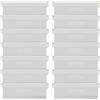 YiliYa 14 Pezzi Tende Verticali a Lamelle Accessori Verticali Ciechi 127 mm Tende a Lamelle Verticali con Pes per Tende Verticali per Ricambi per Ricambio Lamelle Bianco