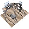 Laegnfho Tappeto Salvapavimento Tappeto Sedia Ufficio Gaming Antiscivolo, Protettore del Pavimento Tappetino per Sedia da Ufficio con Ruote per Parquet Pavimenti Duri 90 x 120 cm