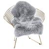 Cumay Faux pelliccia di agnello di pecora tappeto,Pelliccia sintetica Tappeto vello di pecora - Dimensioni:60 x 90 cm (grigio)