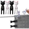 Norhogo Lph-1475 - 4 mollette per asciugamano da spiaggia, a forma di gattino, per asciugamani da spiaggia, biancheria da letto, tappeti