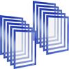 POPPSTAR Cornice magnetica A4 autoadesiva con chiusura magnetica, blu, 10 pezzi