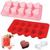 AetherAurora 2 Pezzi Stampo per Cubetti di Ghiaccio a Forma di Cuore | Ghiaccio Stampo Cuore Silicone, Senza BPA, per Whisky, Cocktails, Birra, Succhi, Cioccolato, Caramelle
