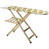 BuyStar Asse da Stiro in Legno di Faggio Naturale: 35x141,5xH92 cm- Struttura Robusta e Stabile con Copriasse Assortito -Ideale per una Stiratura Professionale ed in Casa