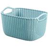 Curver Knit Cesta Rettangolare S - 8 Lt - 30X22X17H Azzurro