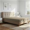 Pizuna Linens Pizuna Lenzuolo angoli Matrimoniale 100% Cotone 140x200 cm Beige 400 fili | Lenzuolo con angoli Matrimoniale 100% cotone a fiocco lungo, raso, 140x200 cm, colore Beige, 400 fili, tasca profonda 40cm